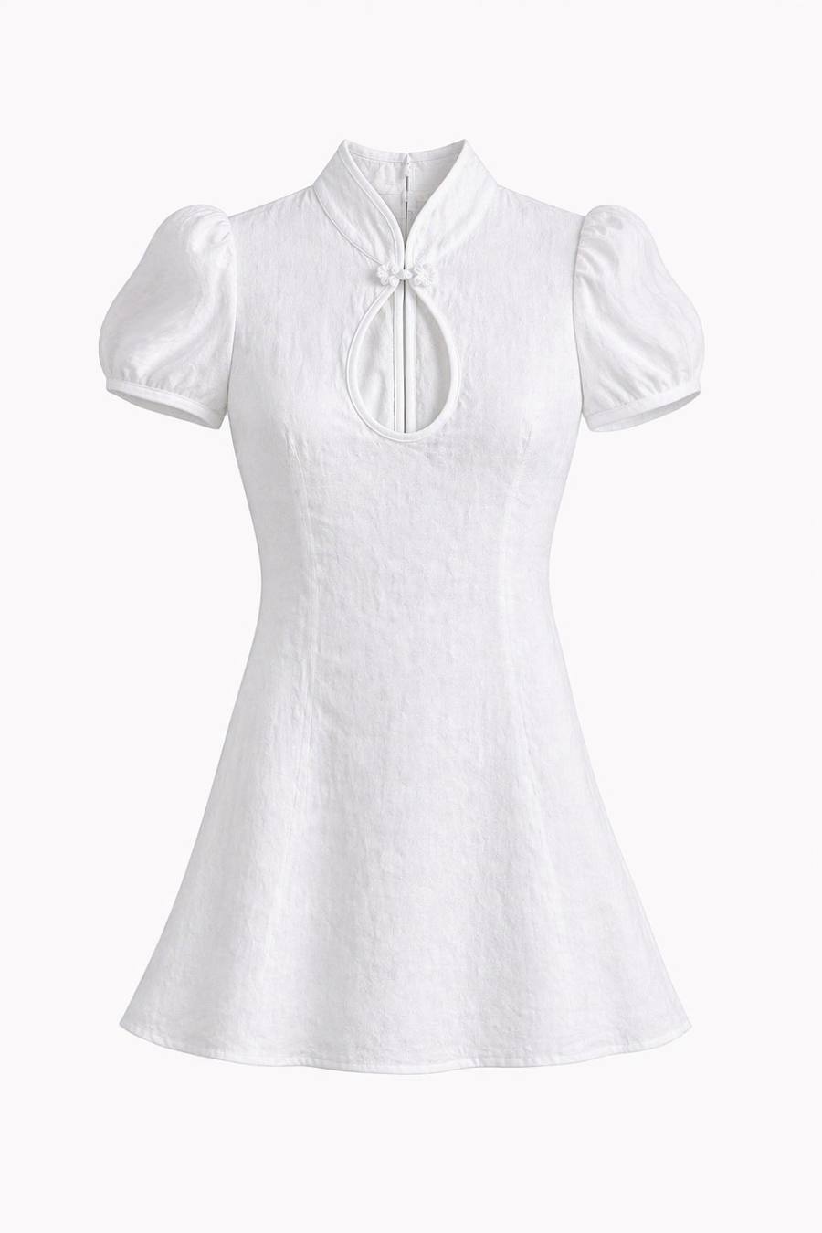 Yumeji Classic Linen Dress, Short Sleeve, the garment