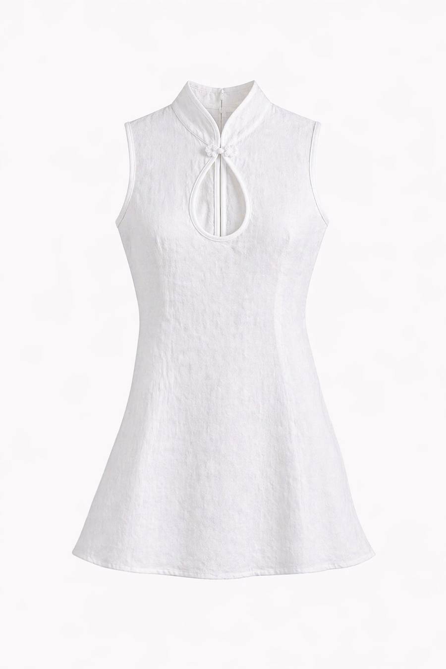 Yumeji Classic Linen Dress, Sleeveless, the garment