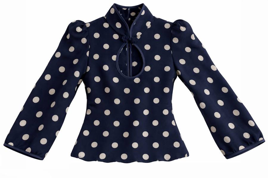 Yumeji Dalmata Blouse, Long Sleeve, the garment
