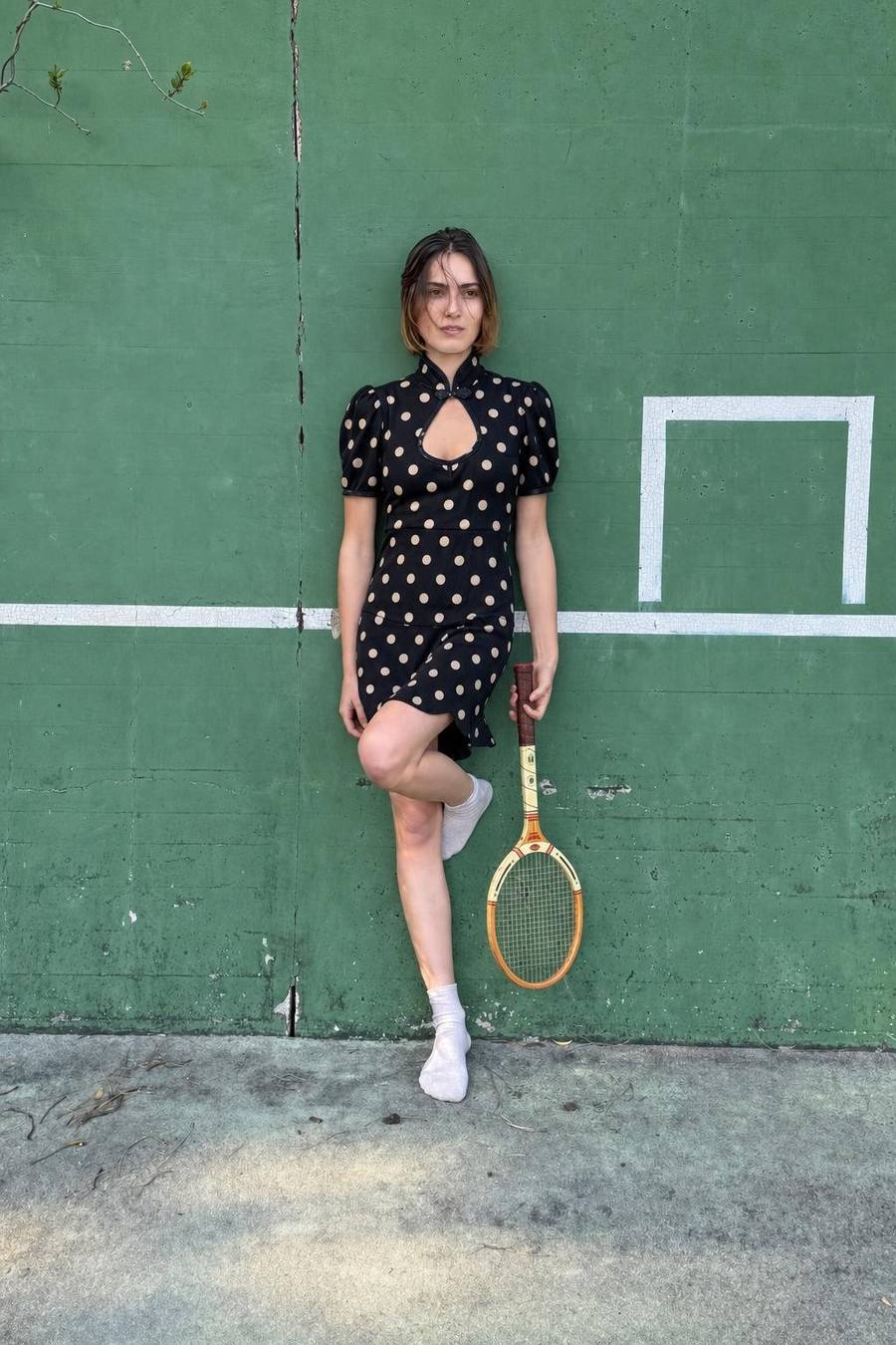 Yumeji Dalmata Dress, Short Sleeve