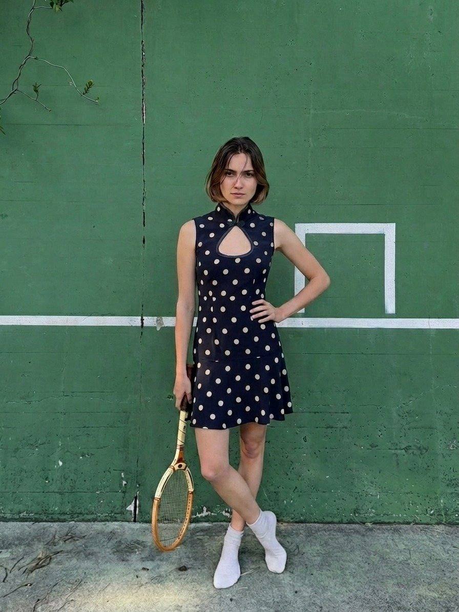 Yumeji Dalmata Dress, Sleeveless