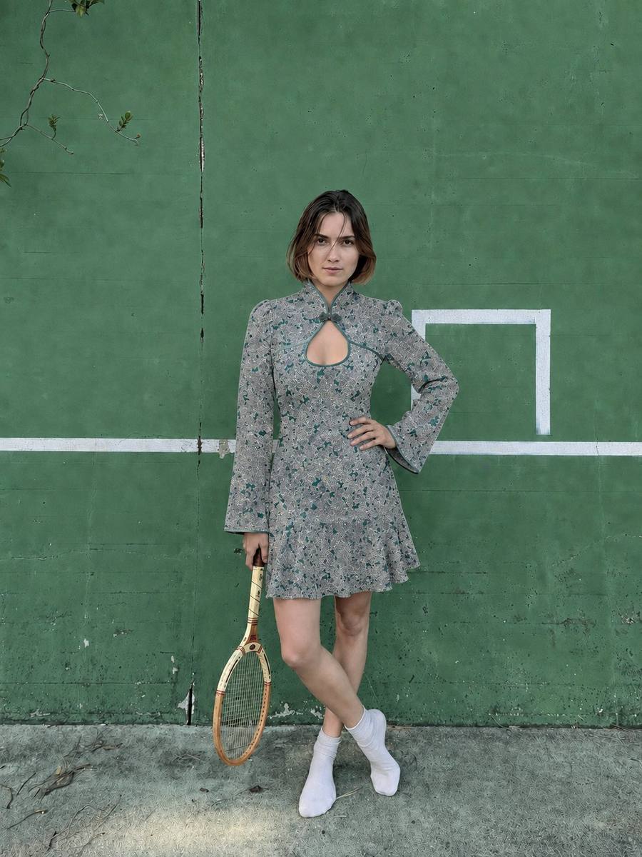 Yumeji Lilibet Dress, Long Sleeve