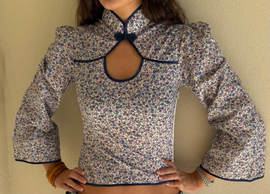 Yumeji Lilibet Blouse, Long Sleeve, Violette