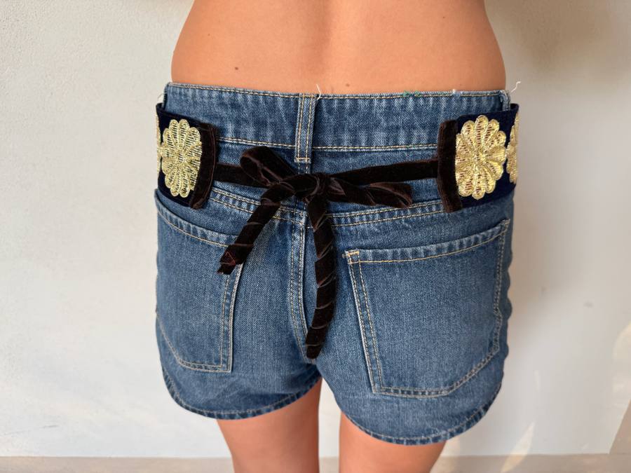 Freak Belt, Gold on Blue