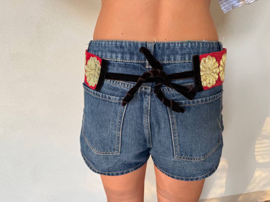 Freak Belt, Gold on Red