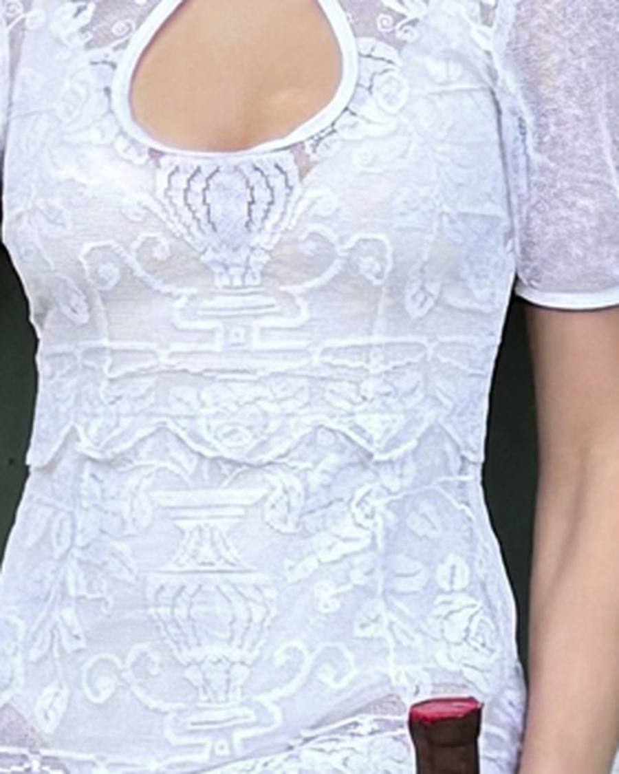 Yumeji Vera Dress, Short Sleeve, worn, at the bust